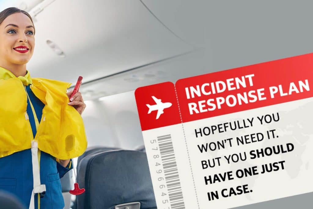 flight attendant incident response plan concept