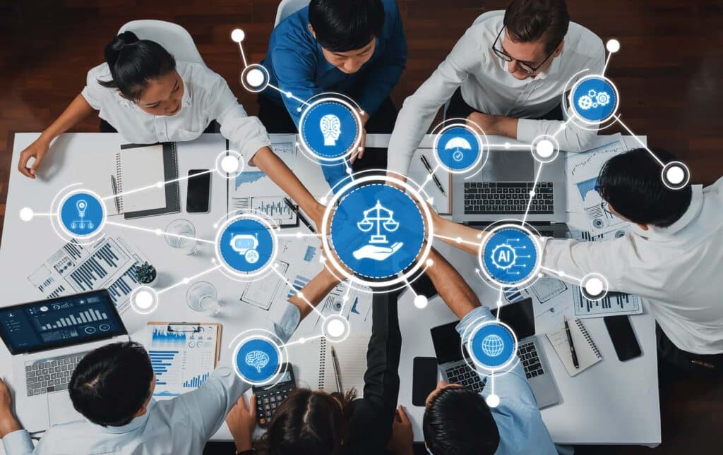 dynamic business meeting collaboration concept